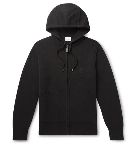 burberry black zip up jacket|Burberry zip up hoodie.